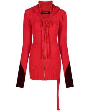 OTTOLINGER Two-Tone Zip-Up Cardigan - Red