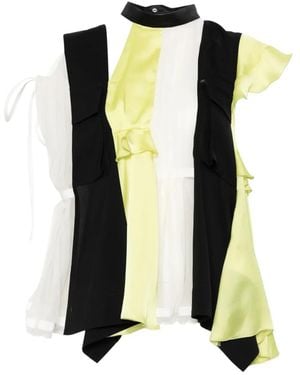 Sacai Ruffled Blouse - Black