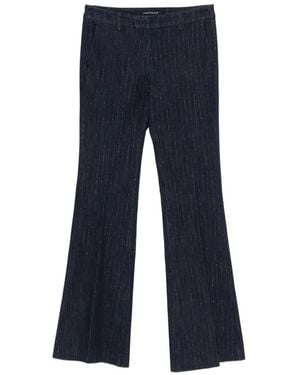 Luisa Cerano Jean Évasé À Rayures - Blue