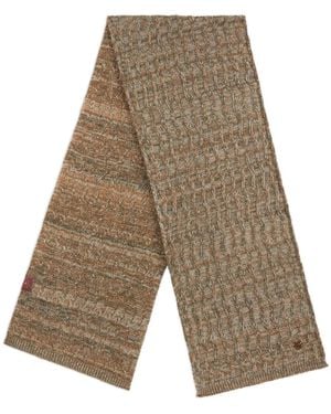Etro Cable-Knit Cashmere Scarf - White