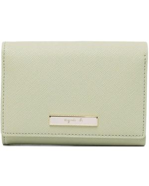 agnès b. Leather Wallet - Natural