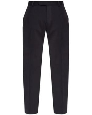 Brioni Pienza Pressed-Crease Pants - Blue