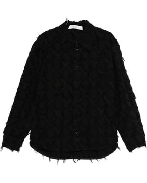 Séfr Textured shirt - Schwarz