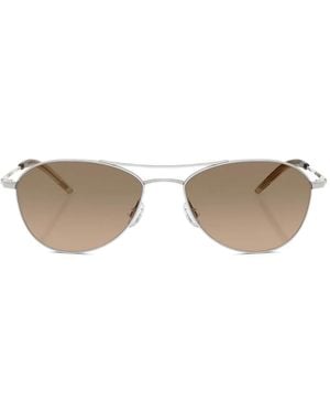 Oliver Peoples Aero Ii Sunglasses - Metallic