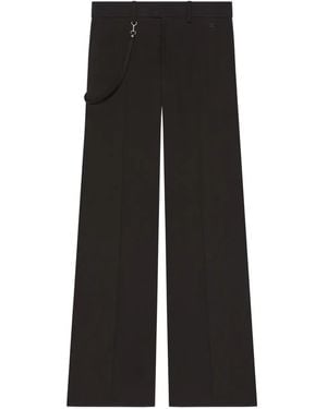 Courreges Twill Bootcut Trousers - Black
