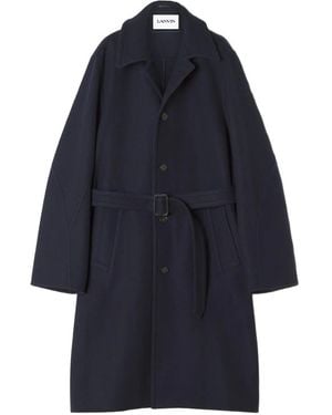 Lanvin Belted Coat - Blue