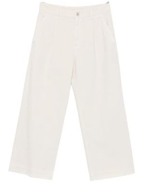 Brunello Cucinelli Belt-Loops Trousers - White
