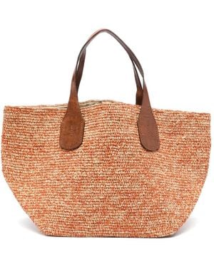 IBELIV Tokyo Raffia Tote Bag - Brown