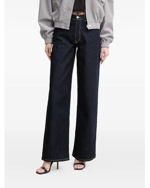 La Mania Wide-Leg Jeans - Blue