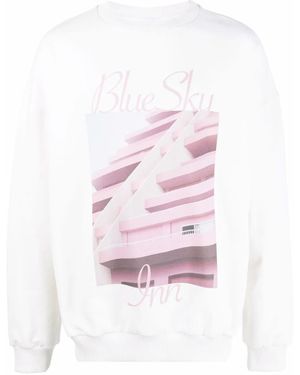 BLUE SKY INN Sweater Met Logoprint - Roze