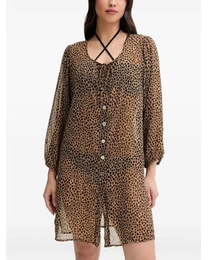 MICHAEL Michael Kors Oberteil Mit Leoparden-Print - Braun