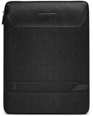 Piquadro Logo-Detail Laptop Bag - Black