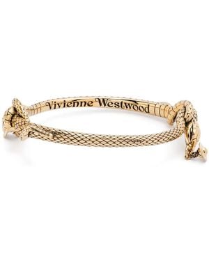 Vivienne Westwood Bracciale Con Motivo Serpente - Metallizzato