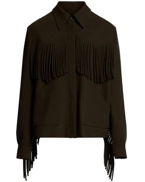 Elie Saab Cady Fringed Jacket - Black