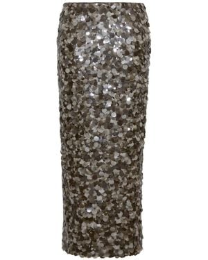 Cara Cara Jupe Mi-Longue Sienna À Sequins - Grey