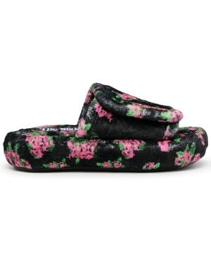 Natasha Zinko Pixel Slippers Met Bloemenprint - Meerkleurig