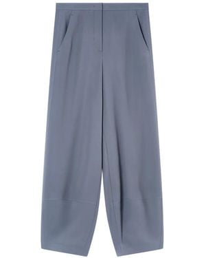 Giorgio Armani Pleated Wide-Leg Trousers - Blue
