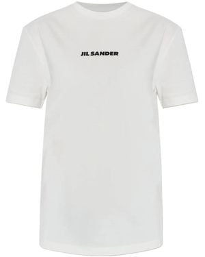 Jil Sander Logo T-Shirt - White