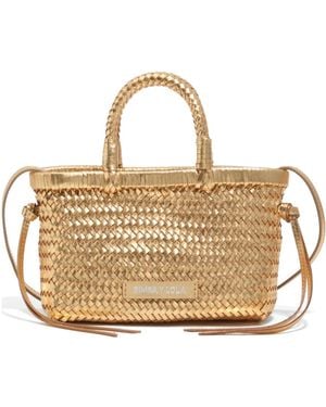 Bimba Y Lola Woven Top-Handles Leather Bag - Metallic