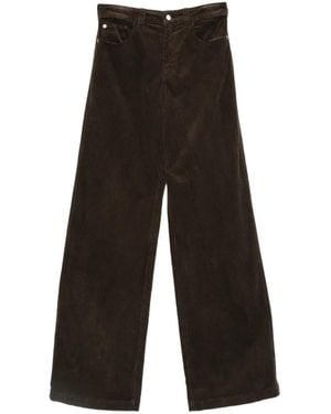 Emporio Armani Corduroy Wide-Leg Jeans - White