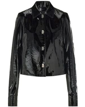 Ferragamo Boxy Nappa Jacket - Black