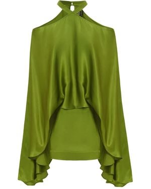 ‎Taller Marmo Gerüschtes Cyclades Neckholder-Minikleid - Grün