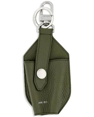 Amiri Pebbled Hand Sanitizer Keyring - Green