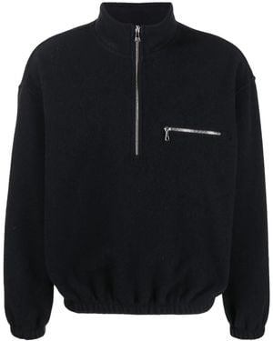 Rier High-Neck Zip-Up Jacket - Blue