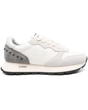 Sun 68 Logo-motif Sneakers - ホワイト