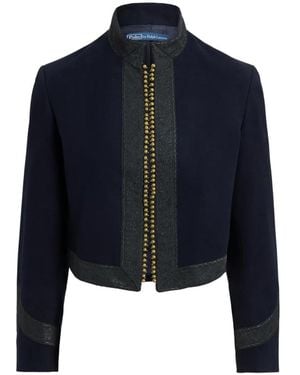 Polo Ralph Lauren Chaqueta Corta Con Apliques - Azul