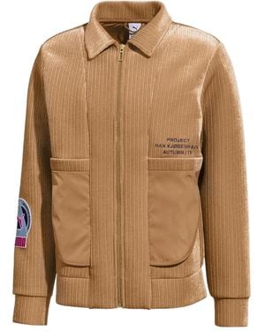 PUMA Crossover Splicing Lapel Jacket - Brown