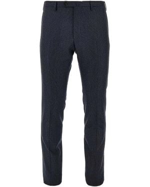 Incotex Belt Loops-Detail Trousers - Blue