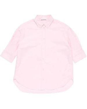 Acne Studios Camisa De Manga Corta - Rosa
