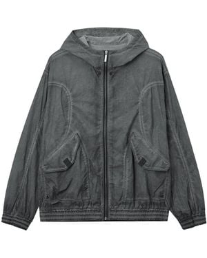 Izzue Hooded Pocket Jacket - Grey