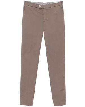 Brunello Cucinelli Diagonal-Pocket Chinos - Grey