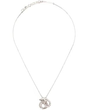 Ferragamo Crystal-Embellished Necklace - White