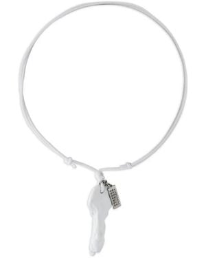 MM6 by Maison Margiela Key-Pendant Necklace - White