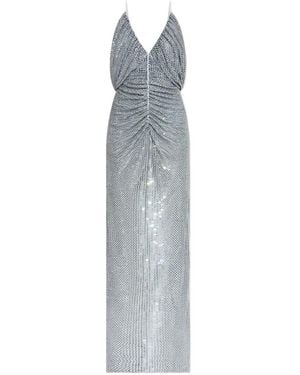 Self-Portrait Embellished Maxi Dress - White
