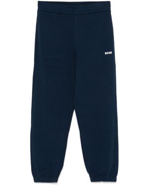 MSGM Cotton Track Trousers - Blue