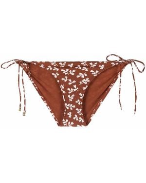 Tory Burch Floral Bikini Bottoms - Brown