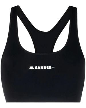 Jil Sander Sport-Bh Met Logoprint - Zwart