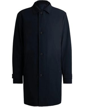 BOSS Cappotto Monopetto - Blu