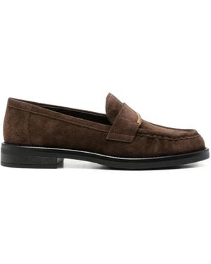 Bruno Premi Loafer Aus Wildleder - Weiß