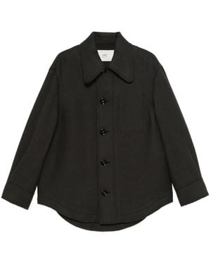 Ami Paris Jacke Aus Wolle - Schwarz