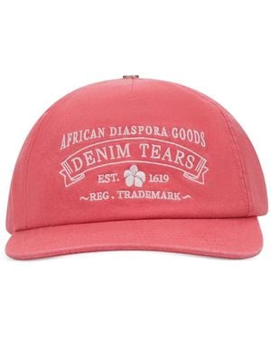 DENIM TEARS Cappello Adg Stamp - Rosso