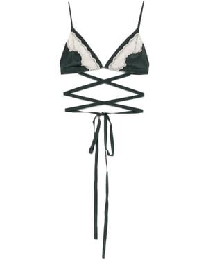 Jejia Anna Lace-Trim Bra - White