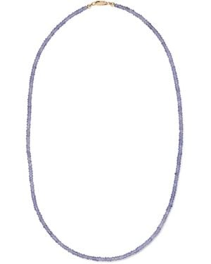 Lizzie Fortunato Tanzanite Beaded Necklace - White