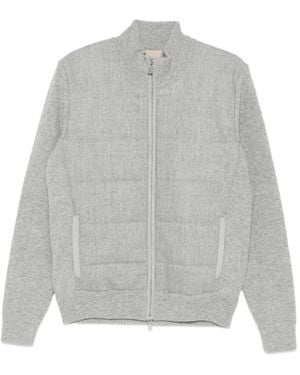 Gran Sasso Zip-Fastening Quilted Jacket - Grey