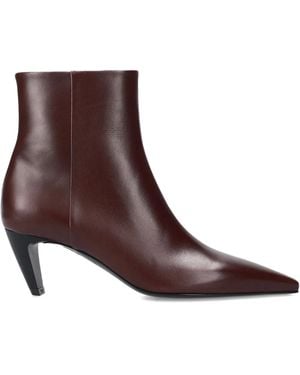 Premiata Pointed Toe Heel Boots - Brown