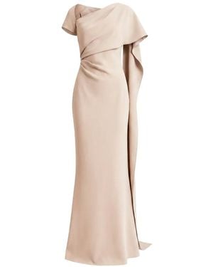 Gemy Maalouf Asymmetrical Draped Gown - White